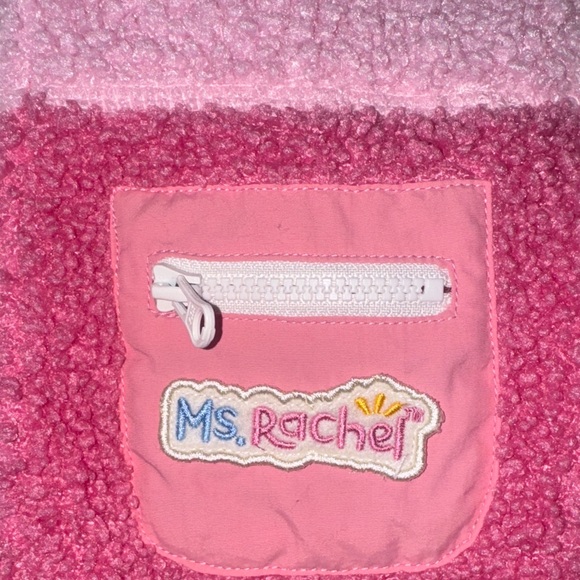 Ms Rachel Pink and White Sherpa Hoodie - Picture 4 of 8